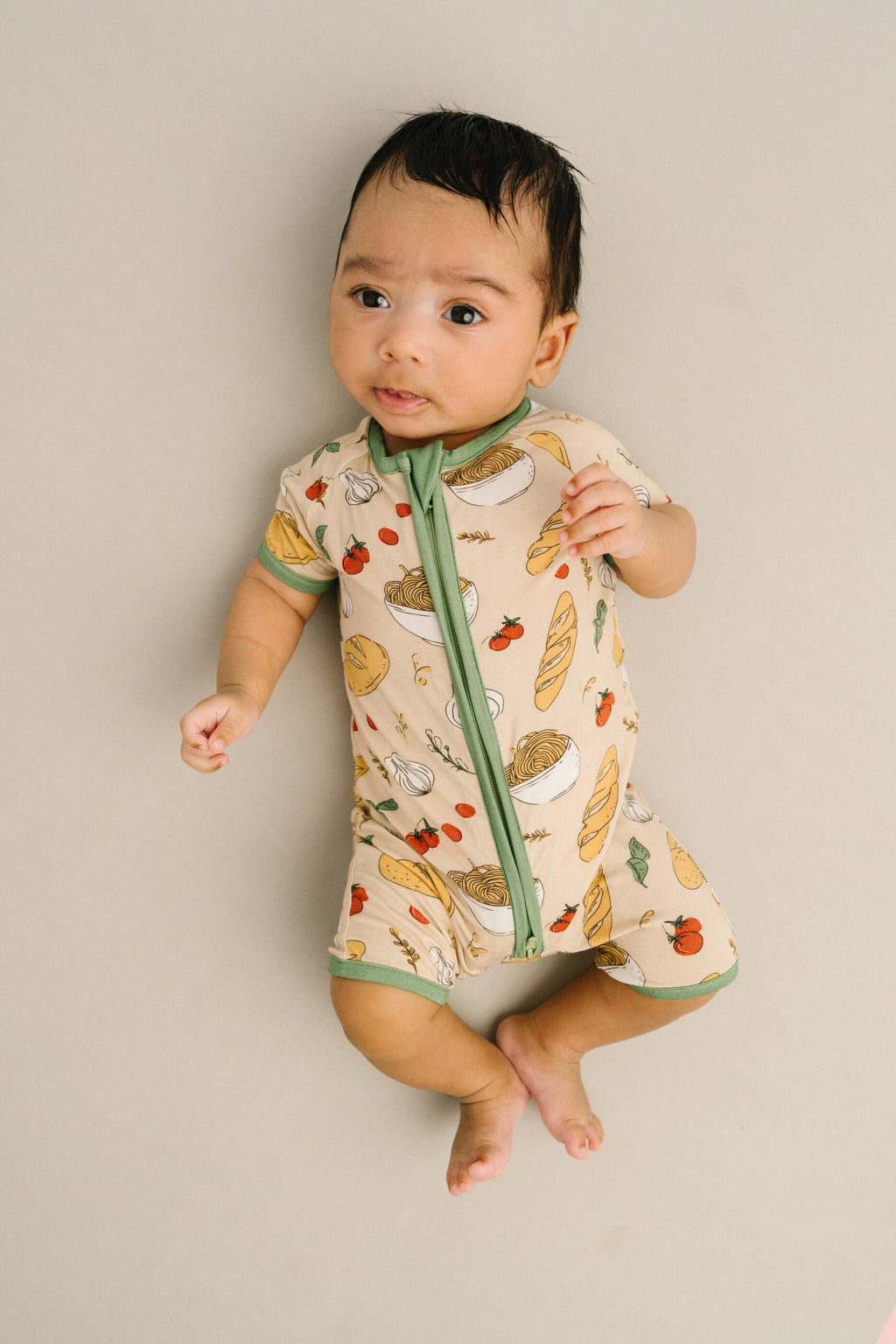 Pasta Party Bamboo Short Romper