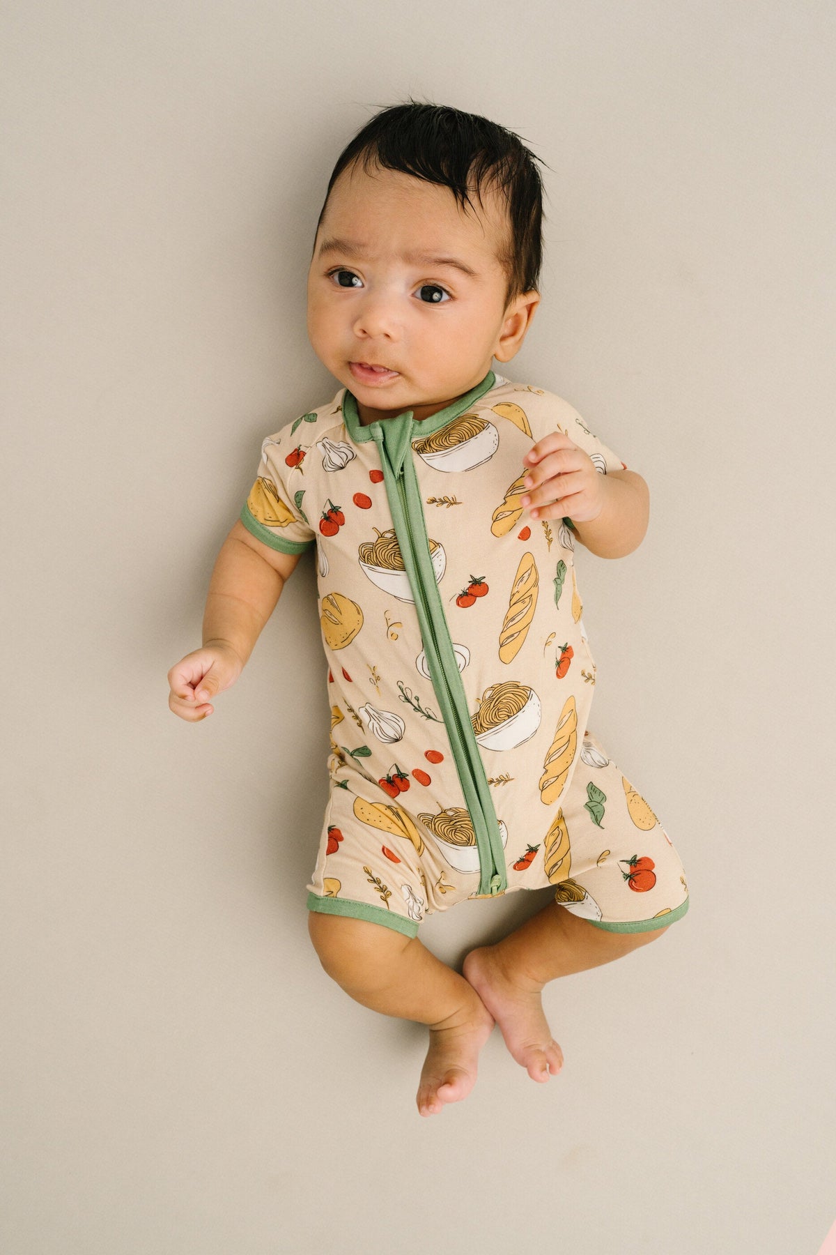 Pasta Party Bamboo Short Romper