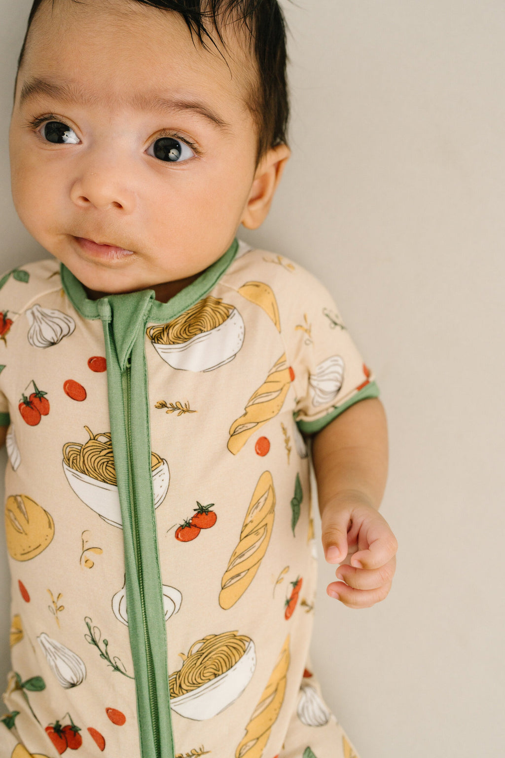 Pasta Party Bamboo Short Romper