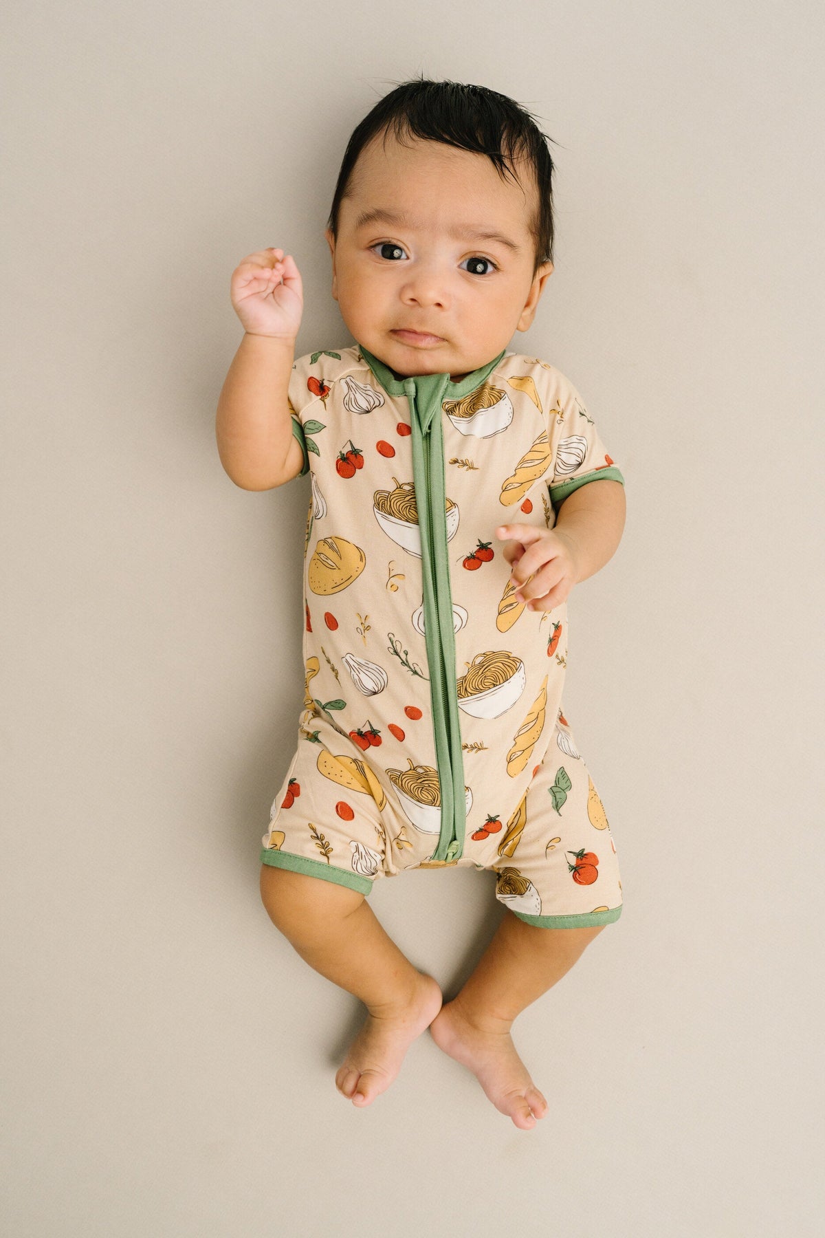 Pasta Party Bamboo Short Romper