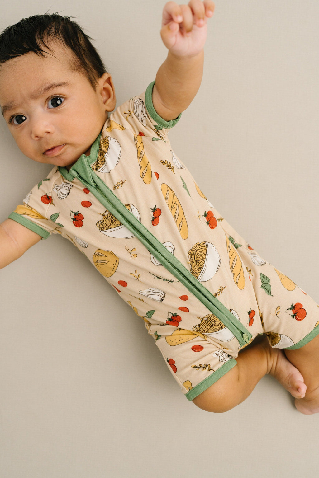 Pasta Party Bamboo Short Romper