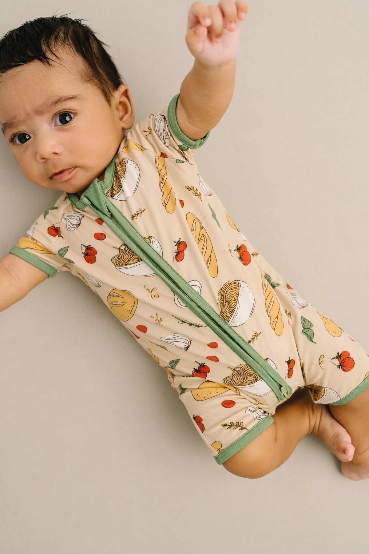 Pasta Party Bamboo Short Romper