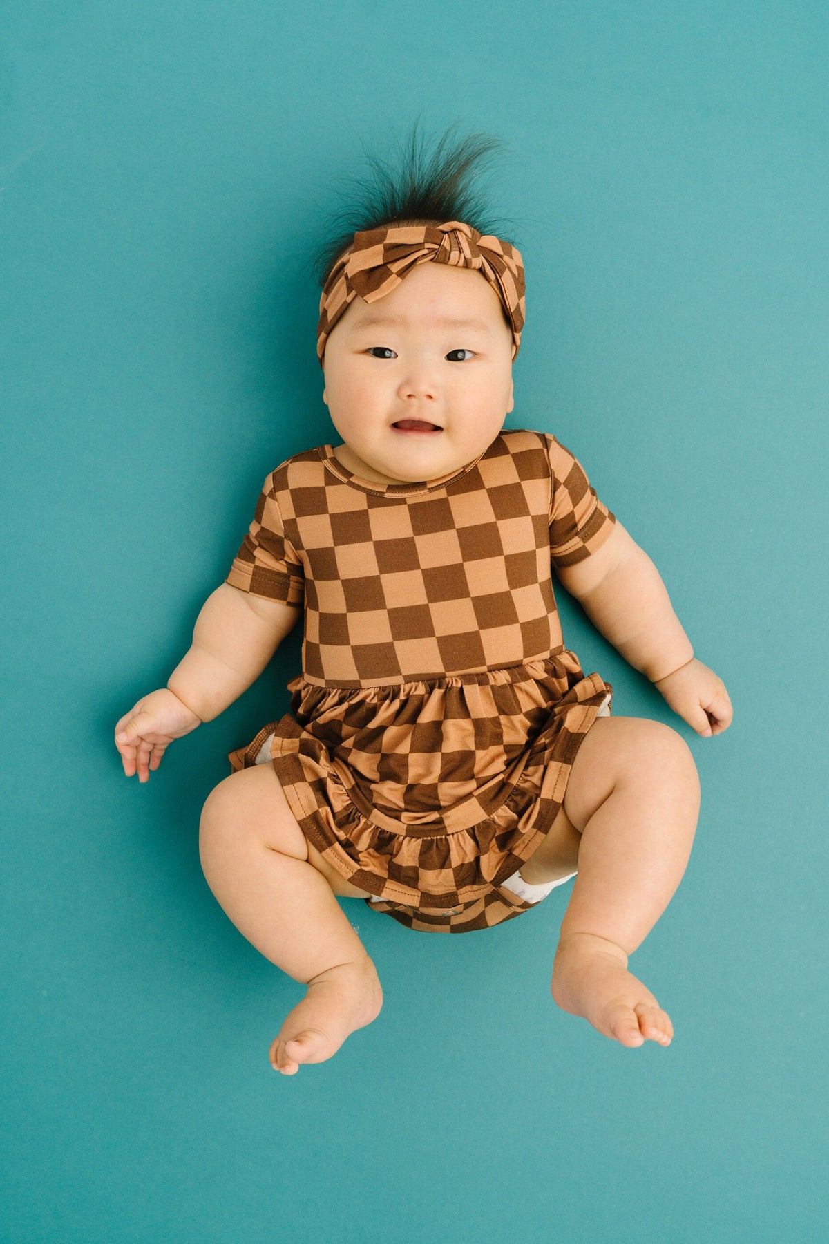 Espresso Checkered Bamboo Dress