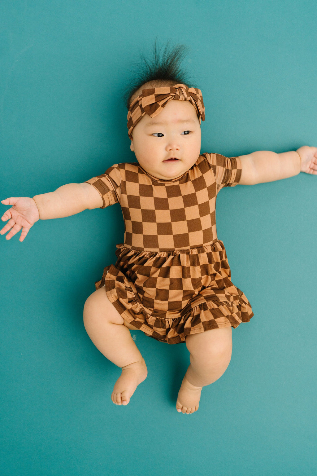 Espresso Checkered Bamboo Dress