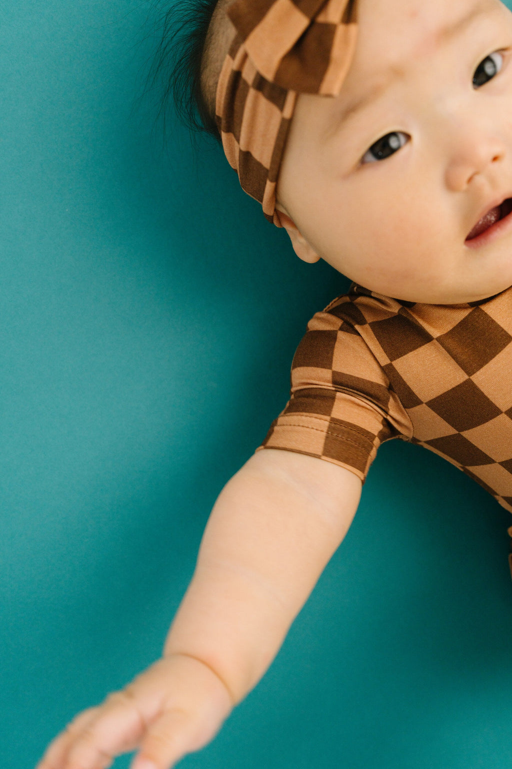 Espresso Checkered Bamboo Dress