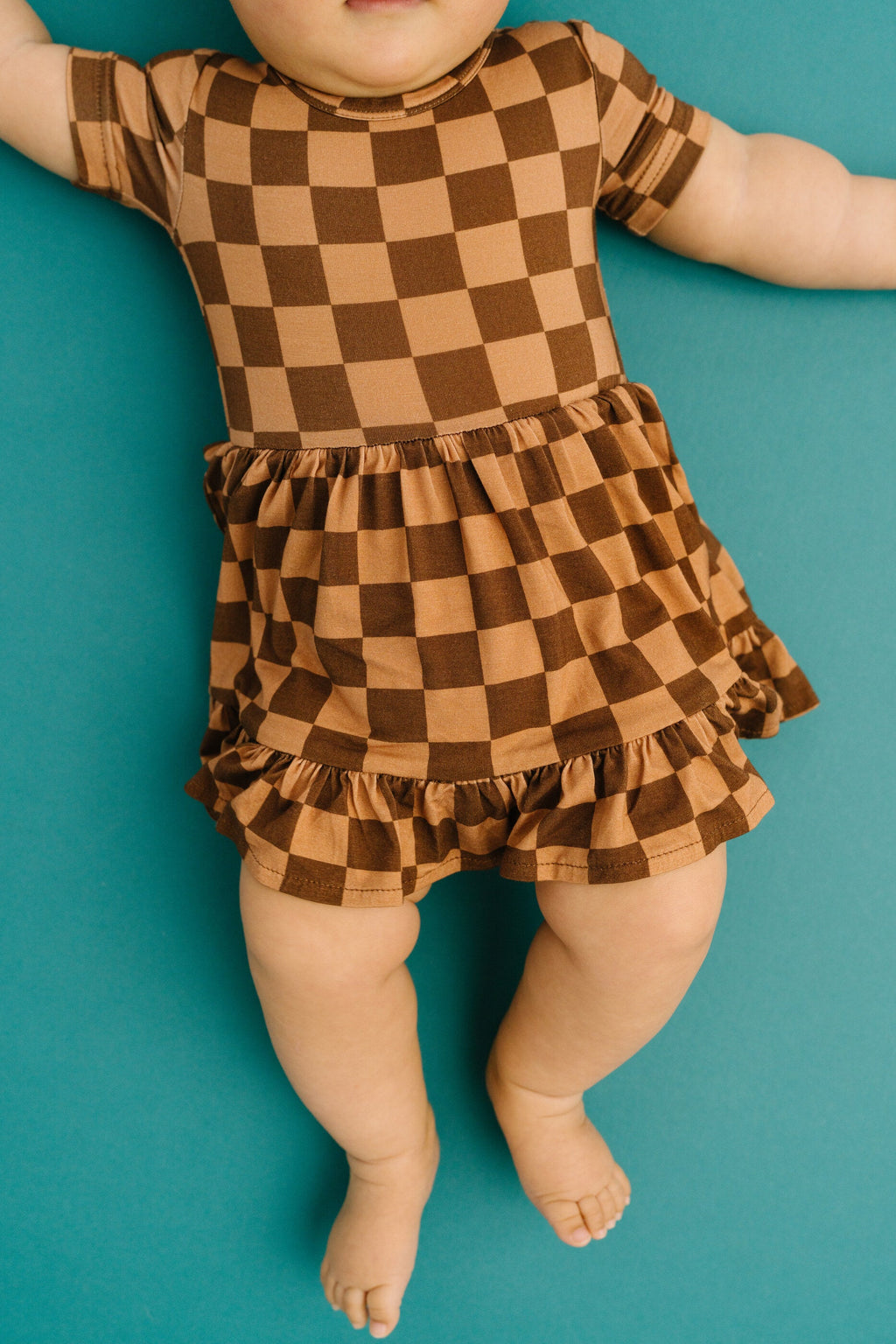 Espresso Checkered Bamboo Dress