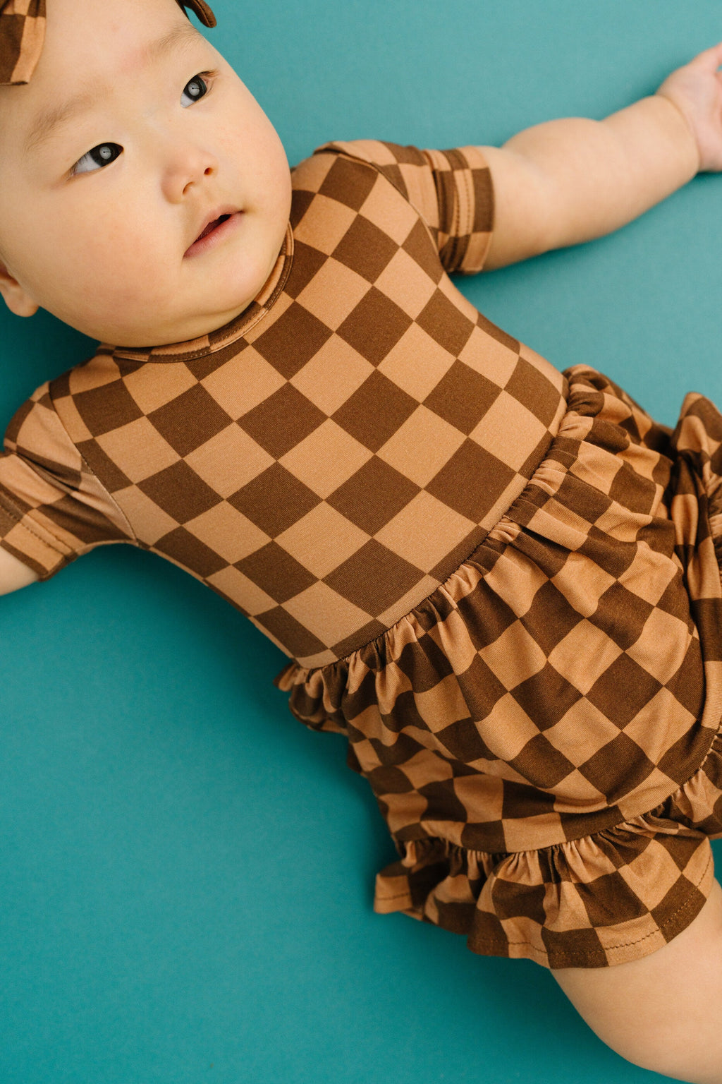 Espresso Checkered Bamboo Dress