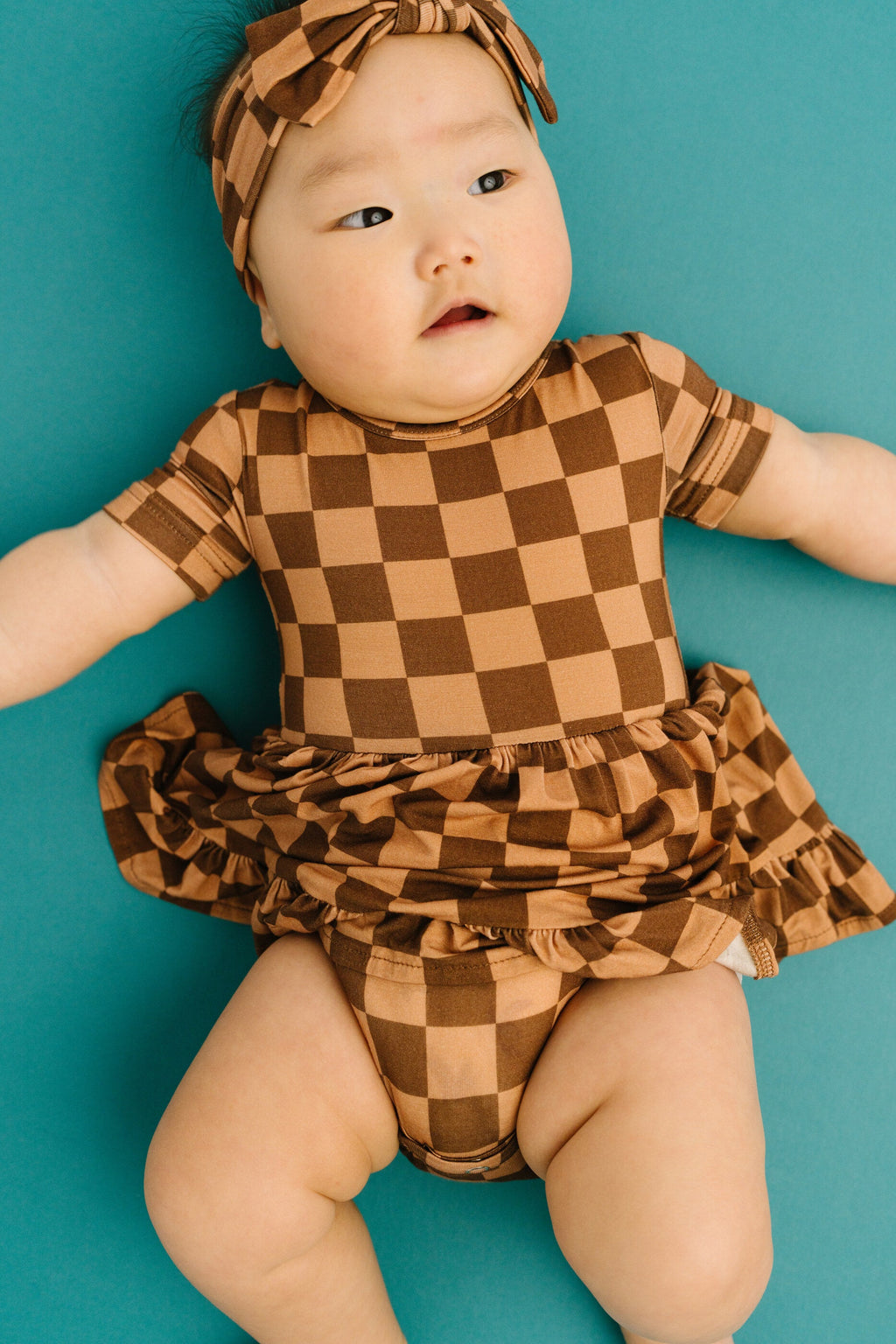 Espresso Checkered Bamboo Dress