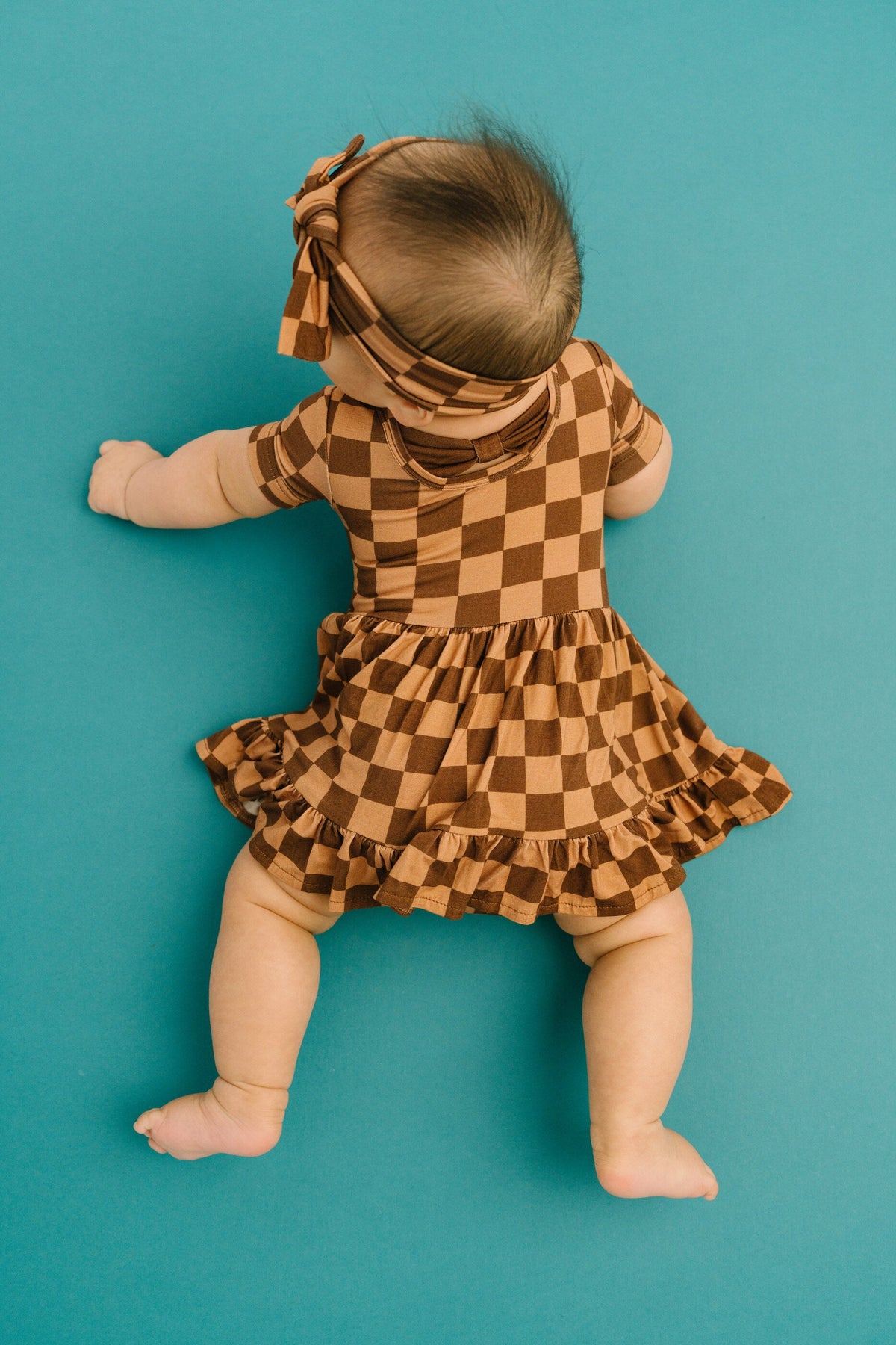 Espresso Checkered Bamboo Dress