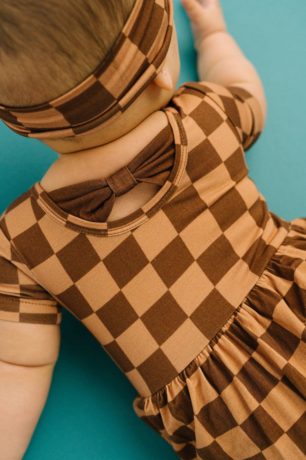 Espresso Checkered Bamboo Dress