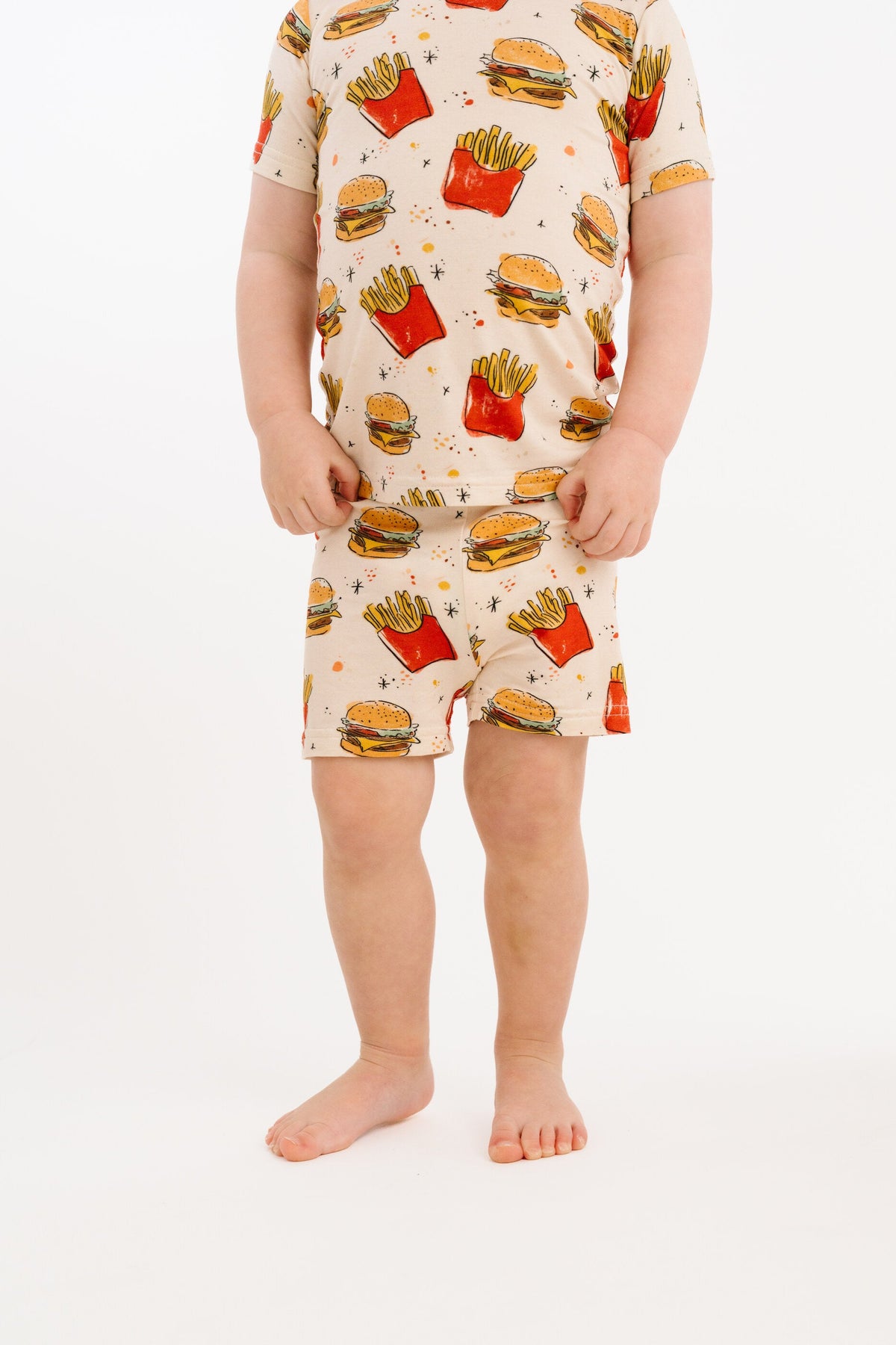 Cheeseburger Meal Bamboo Shorts Set