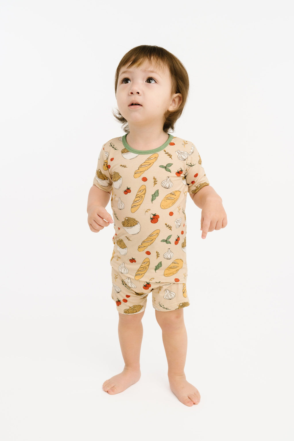 Pasta Party Bamboo Shorts Set