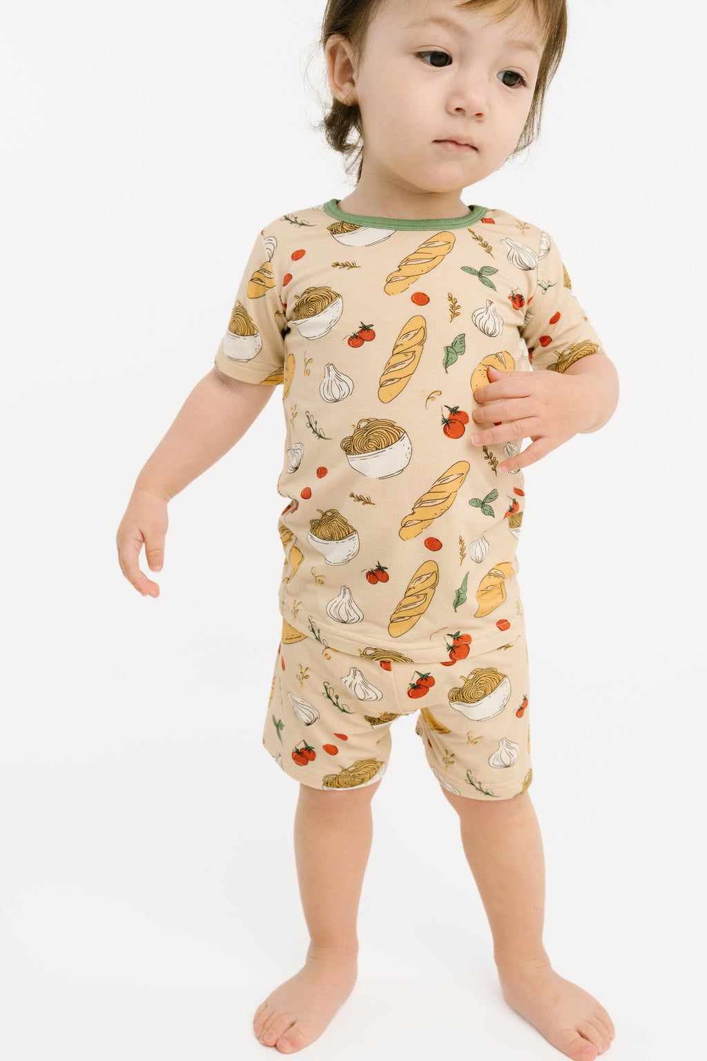 Pasta Party Bamboo Shorts Set