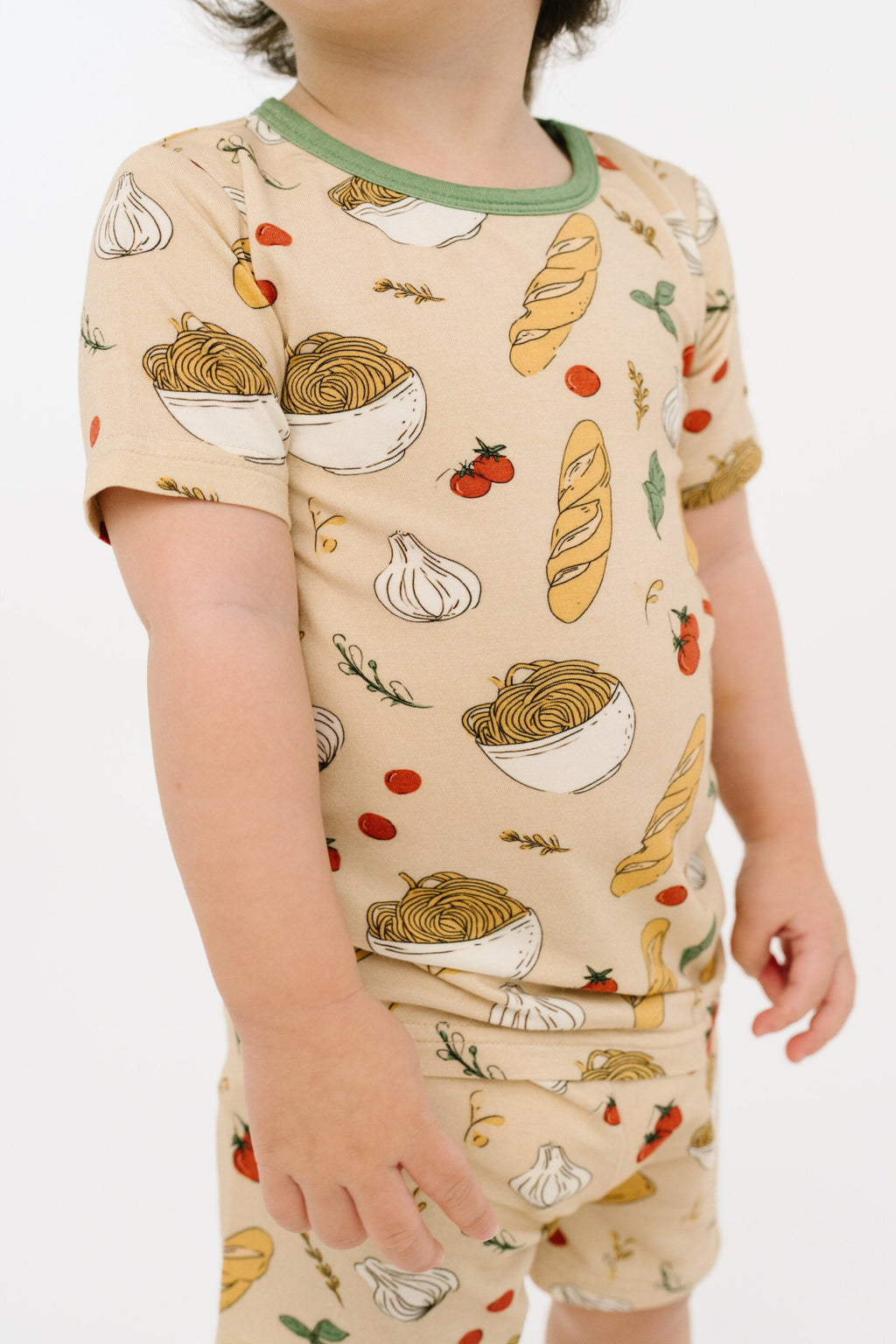 Pasta Party Bamboo Shorts Set