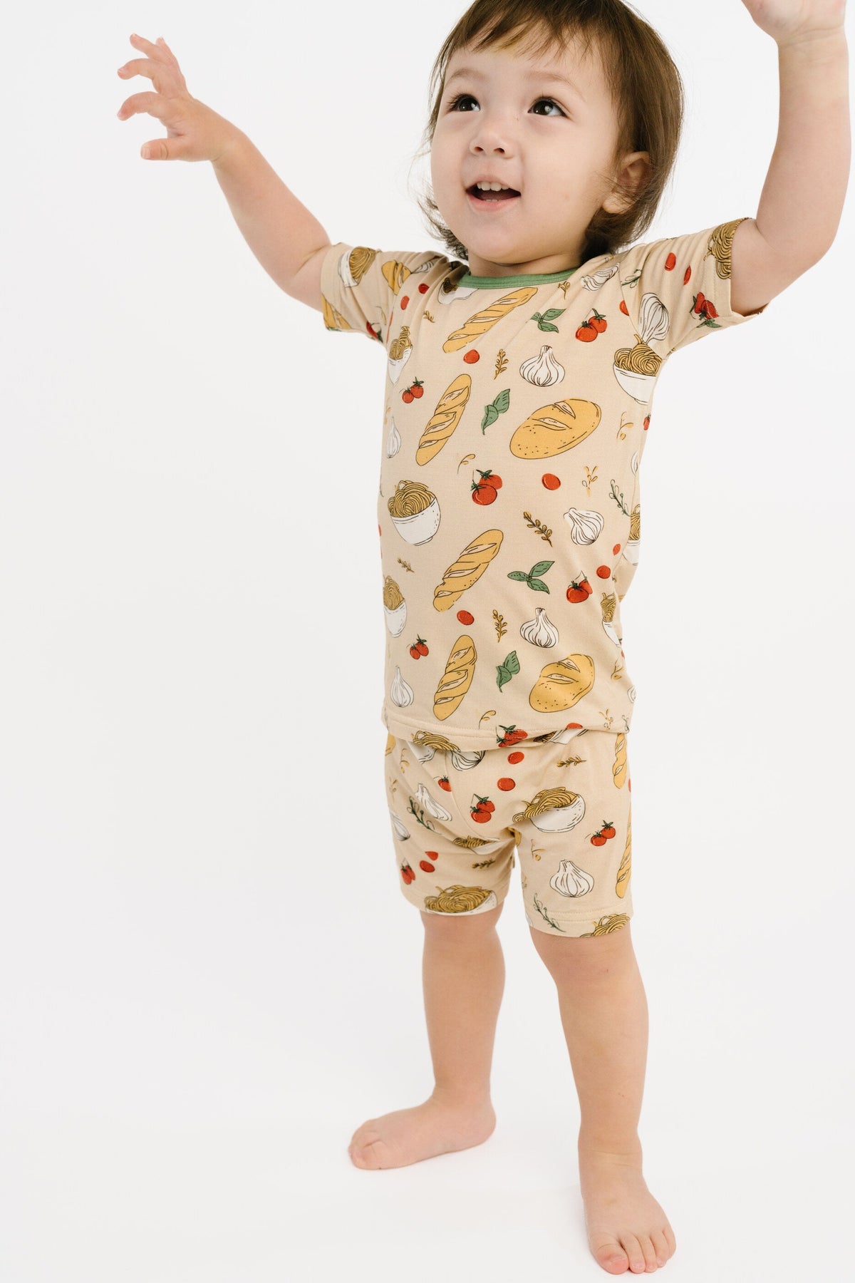 Pasta Party Bamboo Shorts Set