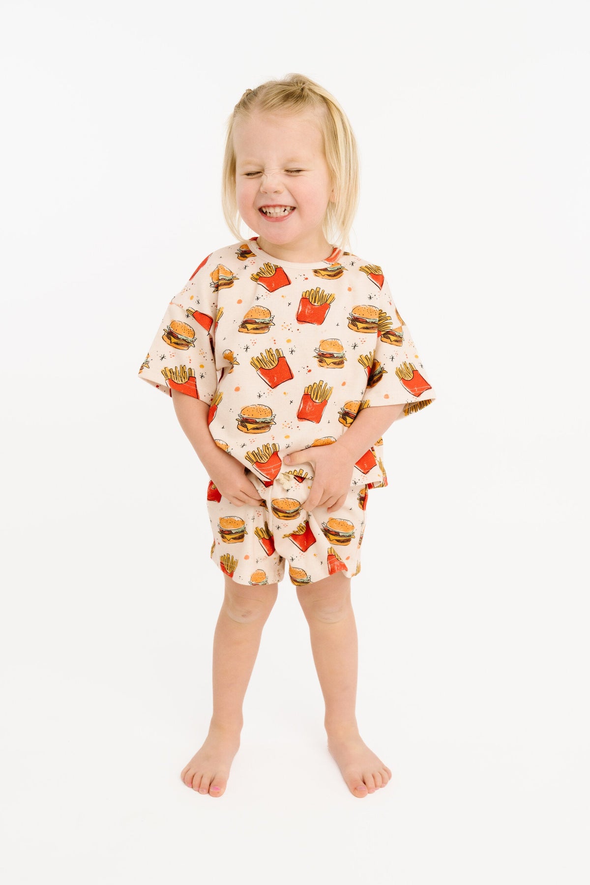 Cheeseburger Meal Slouchy Set