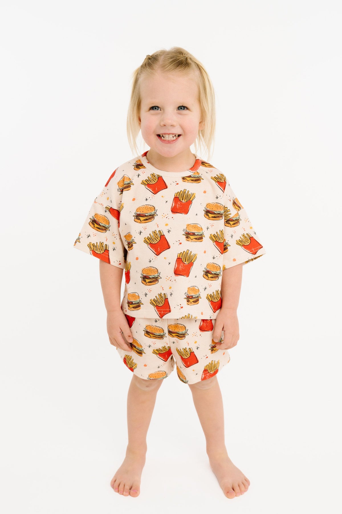 Cheeseburger Meal Slouchy Set