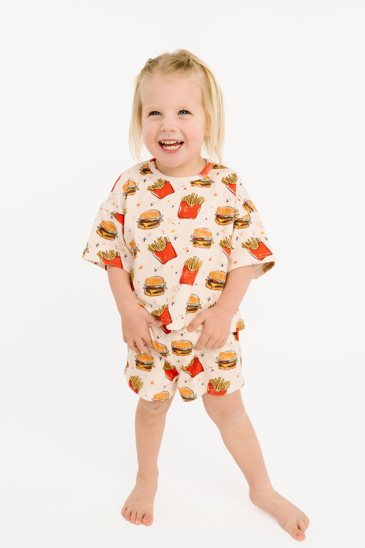 Cheeseburger Meal Slouchy Set