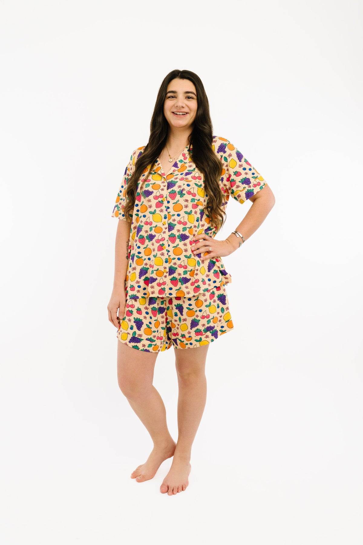Fruit Basket Women's Short Bamboo Set