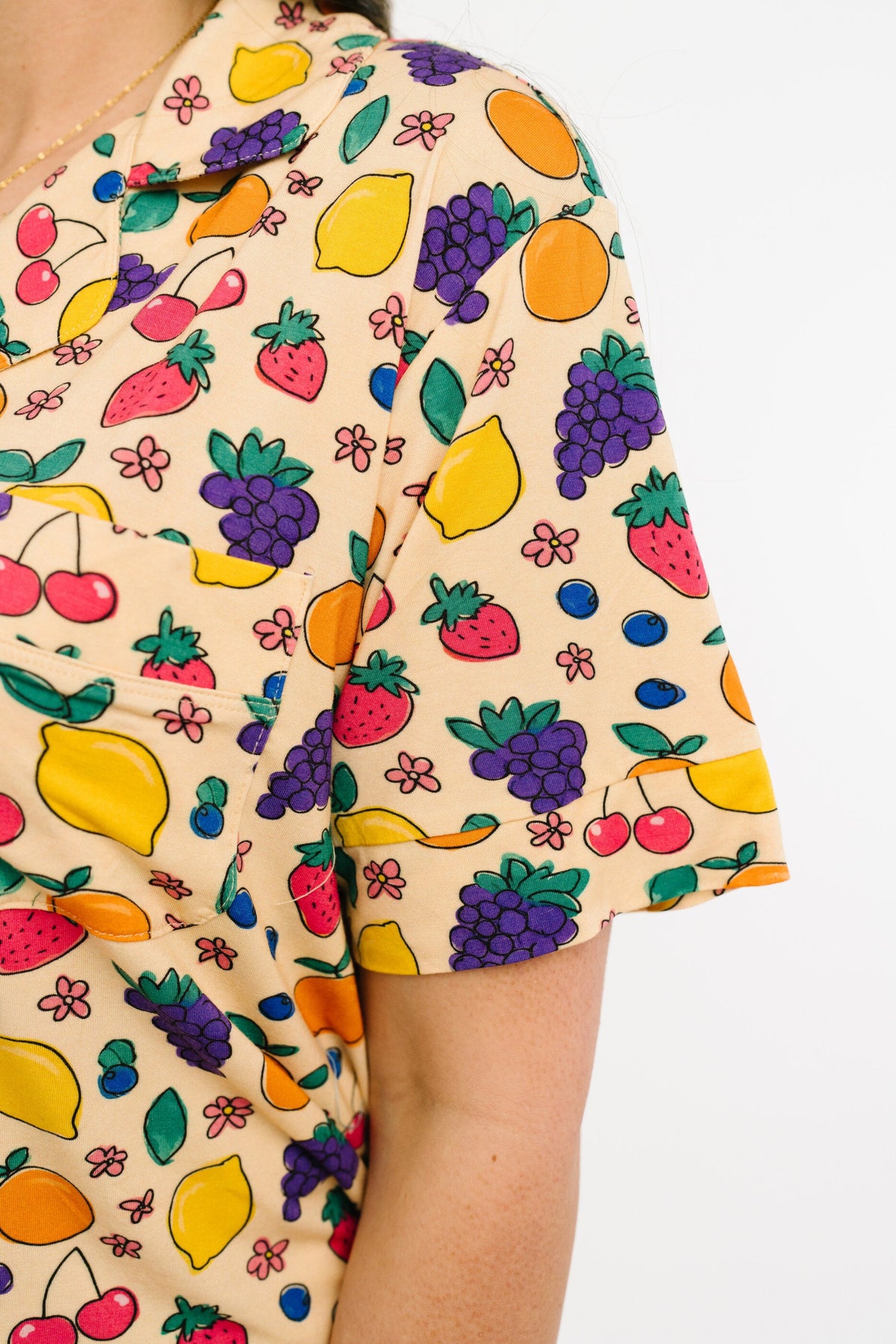 Fruit Basket Women's Short Bamboo Set