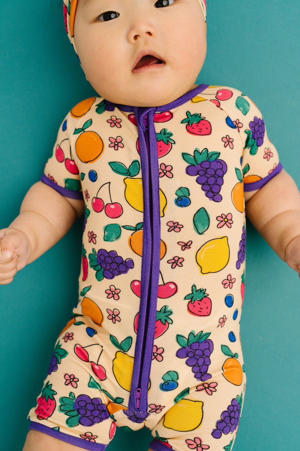 Fruit Basket Bamboo Short Romper