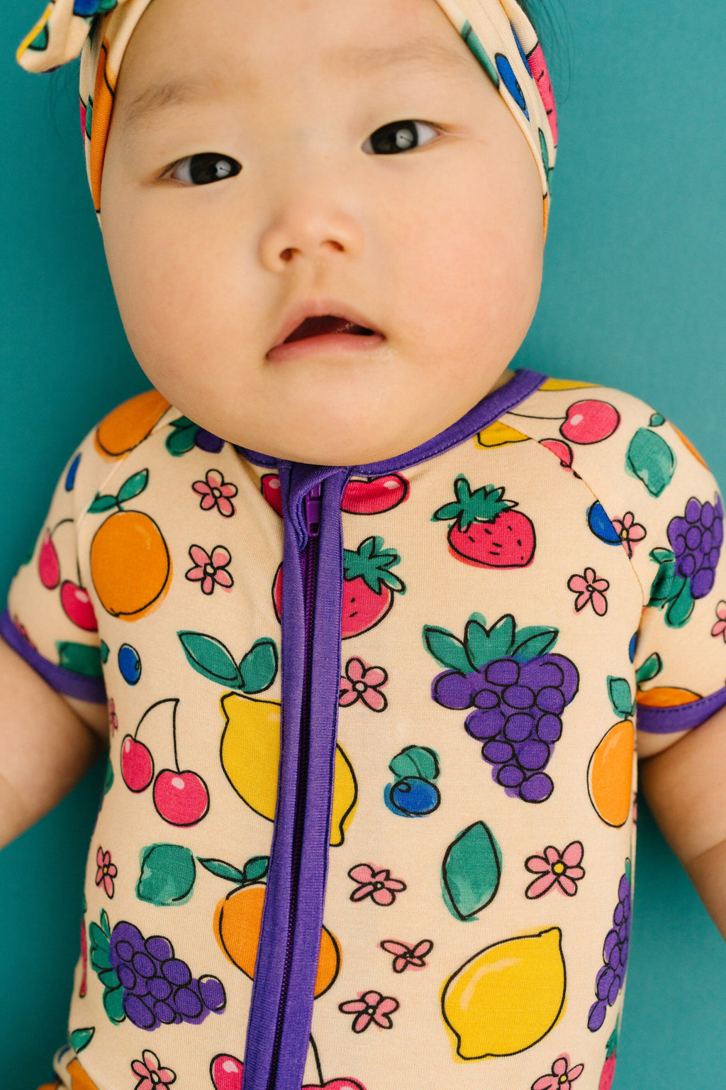 Fruit Basket Bamboo Short Romper