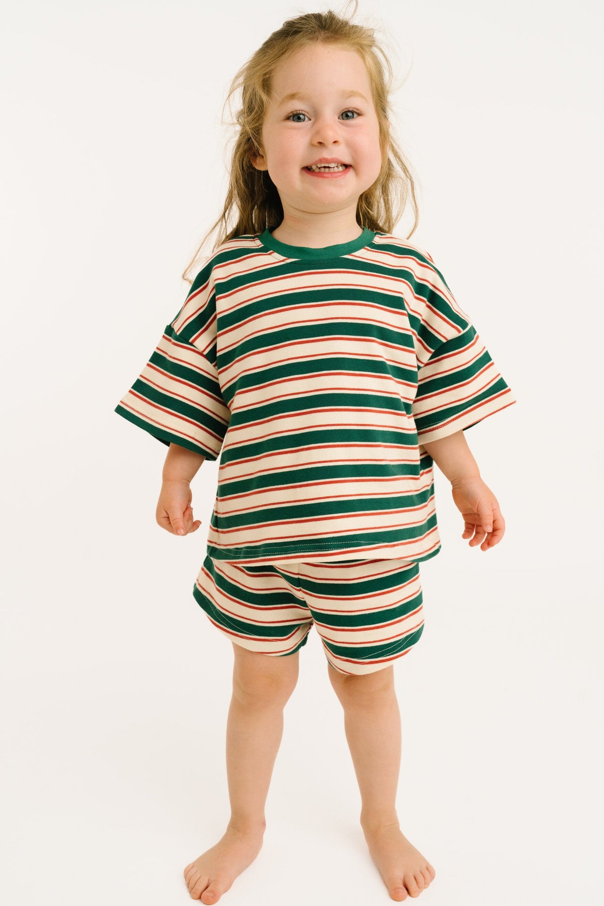 Forest Stripe Slouchy Set