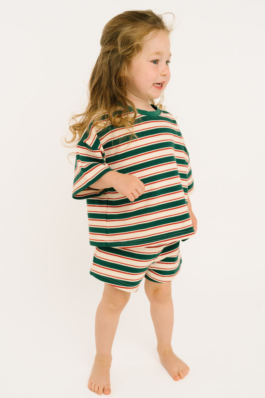 Forest Stripe Slouchy Set