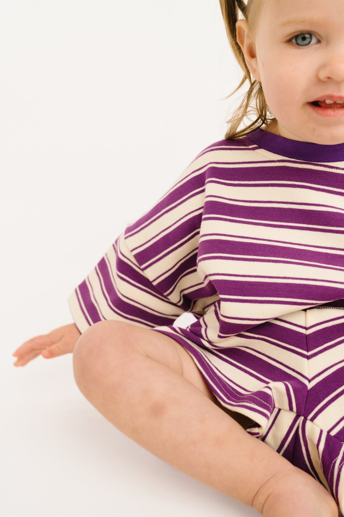 Plum Stripe Slouchy Set