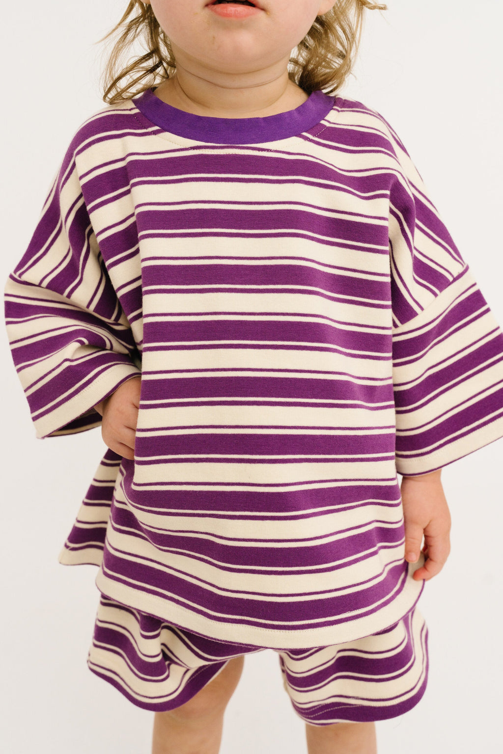 Plum Stripe Slouchy Set