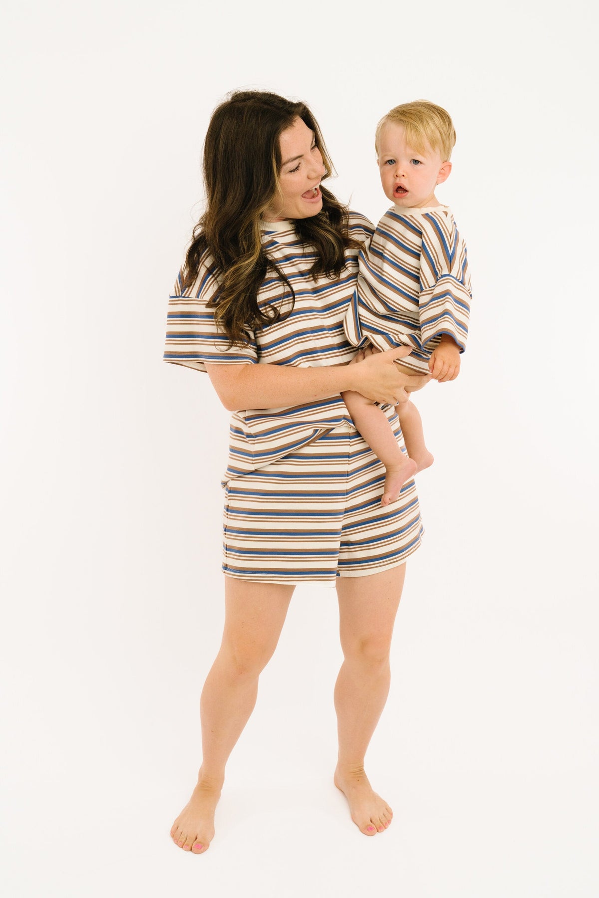 Coastal Stripe Slouchy Set
