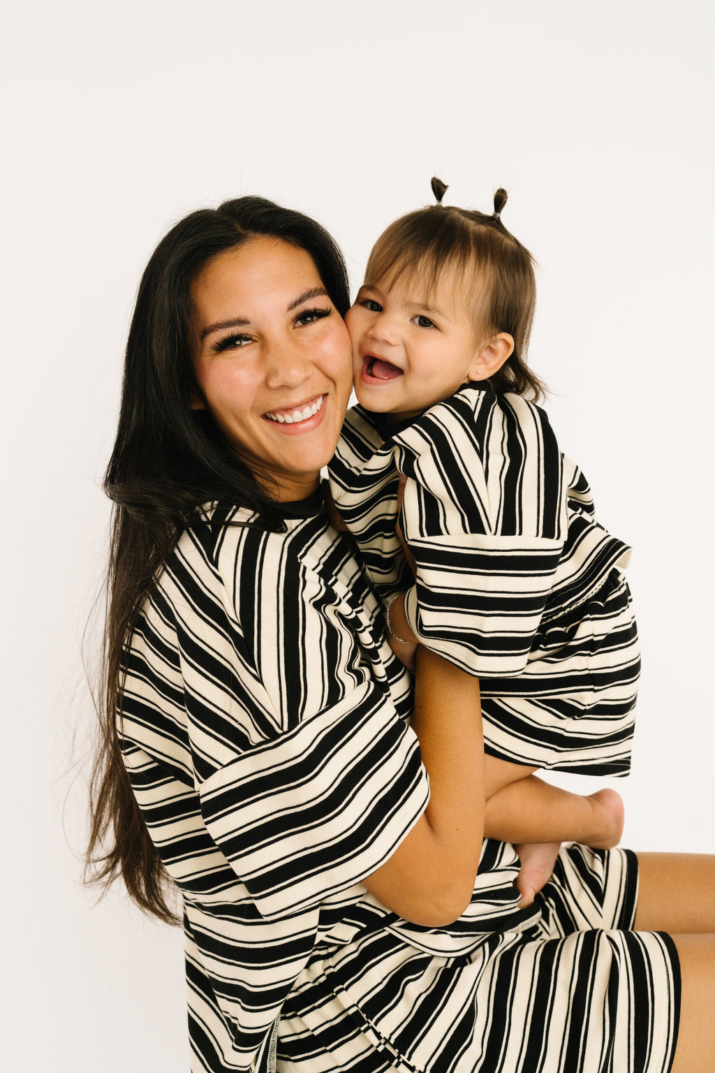 Midnight Stripe Slouchy Set