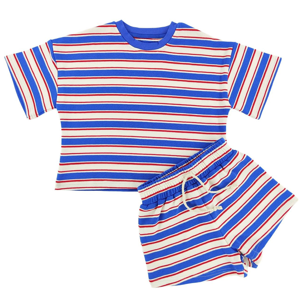 Americana Stripe Slouchy Set